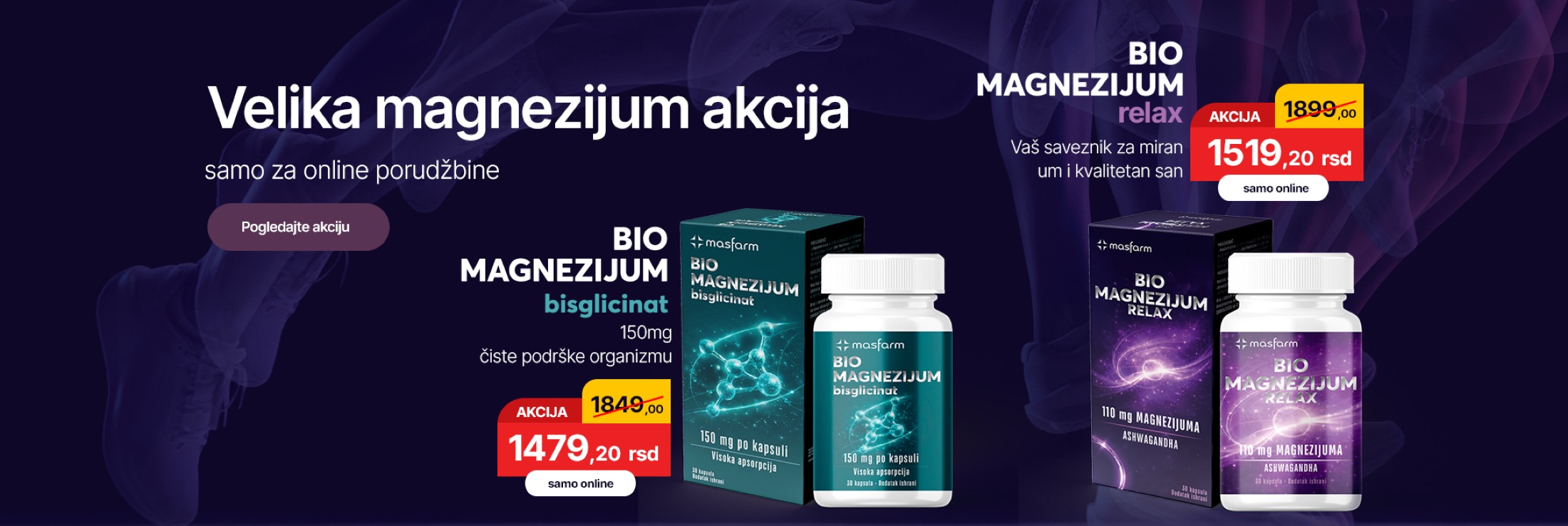 Velika magnezijum akcija — samo za online porudžbine